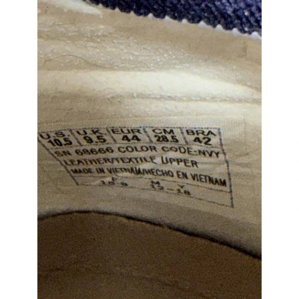 Mark Nason Los Angeles Mens Size 10.5 Blue Leather Knit Shoes Comfort Sneakers